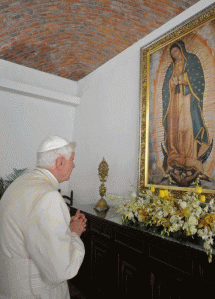 Benedicto y la Virgen